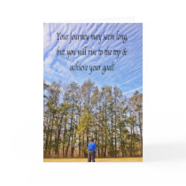 Inspirational Achieve Your Goal Clouds Card