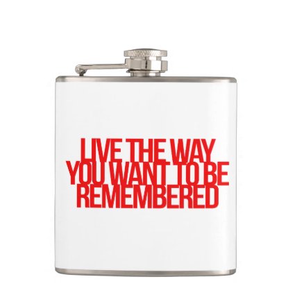 Inspirational and motivational quotes flask