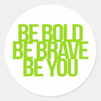 Inspirational and motivational quotes classic round sticker