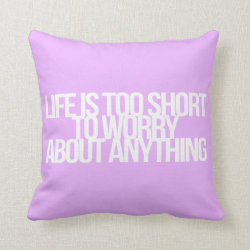 Inspirational and motivational quotes throw pillow