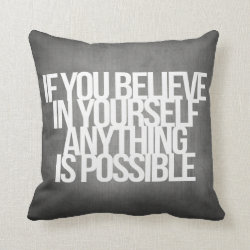 Inspirational and motivational quotes throw pillow