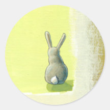 Inspirational art He Should Know Bunny rabbit Stickers