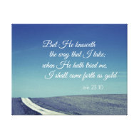Inspirational Bible Verse Quote Stretched Canvas Prints