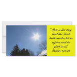 Inspirational Bible verse rack card - Psalm 118:24
