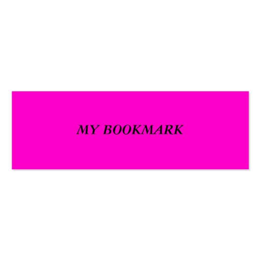 Inspirational Book Mark Business Card (back side)