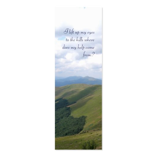 Inspirational  - Bookmark Business Cards (front side)