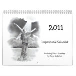 INSPIRATIONAL CALENDAR WITH PENCIL DRAWINGS