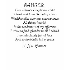 Inspirational Cancer Astrology Poem shirt