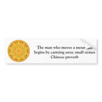 Inspirational Chinese proverb bumper stickers by spiritcircle Inspirational Chinese proverb bumper stickers