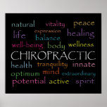 Inspirational Chiropractic Words Poster