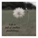 Inspirational Dandelion - Customiz... - Customized posters