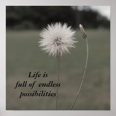 Personalized Motivational Posters on Inspirational Dandelion   Customiz      Customized Poster From Zazzle