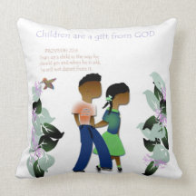 Inspirational decorative throw pillow