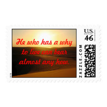 Inspirational desert sunrise stamps