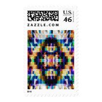 Inspirational Design - Rainbow Diamonds 9 Postage Stamps