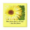 Inspirational Flower magnet