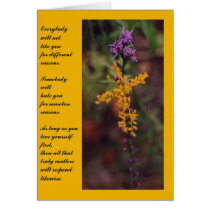 Inspirational Flowers Note Card 2 cards