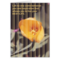 Inspirational Flowers Note Card 3 cards