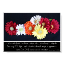 Inspirational flowers posters
