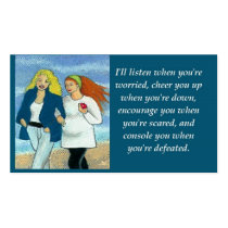 Inspirational Friendship / Love Wallet Size Card business cards