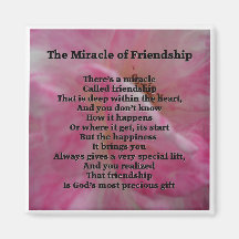 Inspirational Friendship Poem Magnets