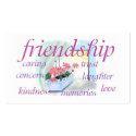 Inspirational Friendship Wallet Size Card business cards
