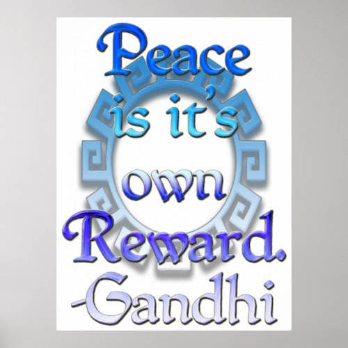 Inspirational Gandhi Quote Poster print