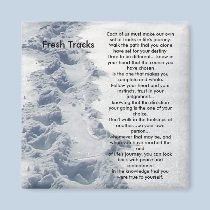 Inspirational Gifts Fresh Tracks magnets