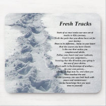 Inspirational Gifts Fresh Tracks mousepads