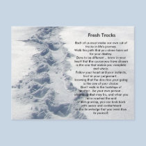 Inspirational Gifts Fresh Tracks postcards