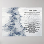 Inspirational Gifts Fresh Tracks Poster