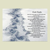 Inspirational Gifts Fresh Tracks Poster