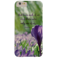 Inspirational God Loves Each of Us Quote Barely There iPhone 6 Plus Case