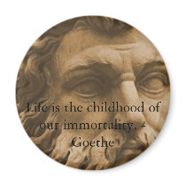 Inspirational Goethe Quote Magnet