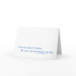 Inspirational greeting card