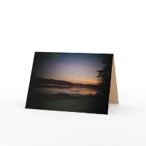 Inspirational Greeting Card-Sunset Lake Design by pammys Inspirational Greeting Card-Sunset Lake Design