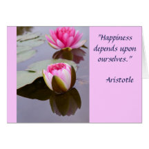Inspirational Greeting Card with Aristotle Quote