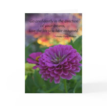Inspirational greeting cards colorful flowers gift