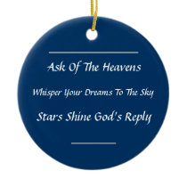 Inspirational Haiku Ornament ornaments