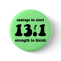 Inspirational half marathon buttons