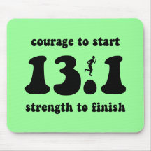 Inspirational half marathon mousepad