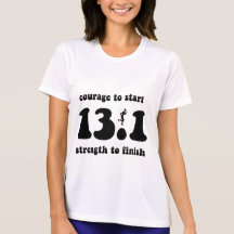 Inspirational half marathon tee shirt