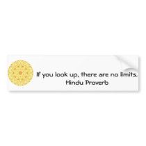 inspirational Hindu Proverb from India bumper stickers