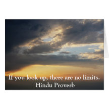 inspirational Hindu Proverb from India Card