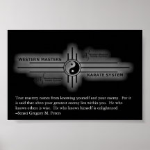 Inspirational Karate Poster