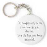 Inspirational key chains go confidently gift idea