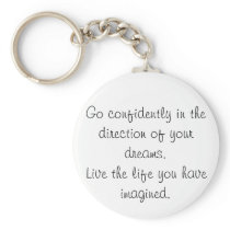 Inspirational keychains go confidently gift idea