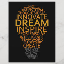 Inspirational Light Bulb custom flyers