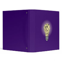 Inspirational Light Quote Binder