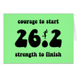 Inspirational marathon greeting cards